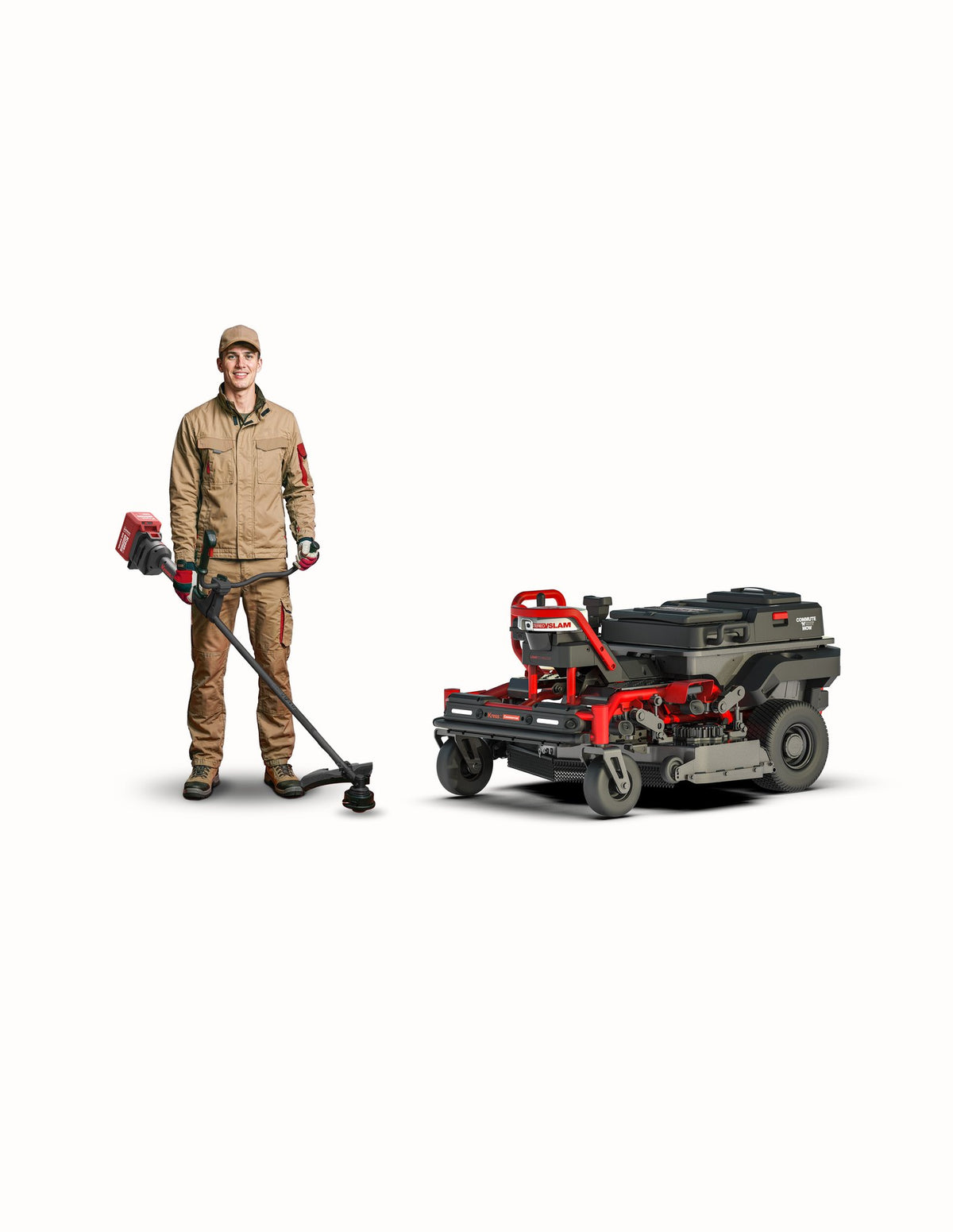 Operatore con Kress Voyager e attrezzatura Kress Commercial