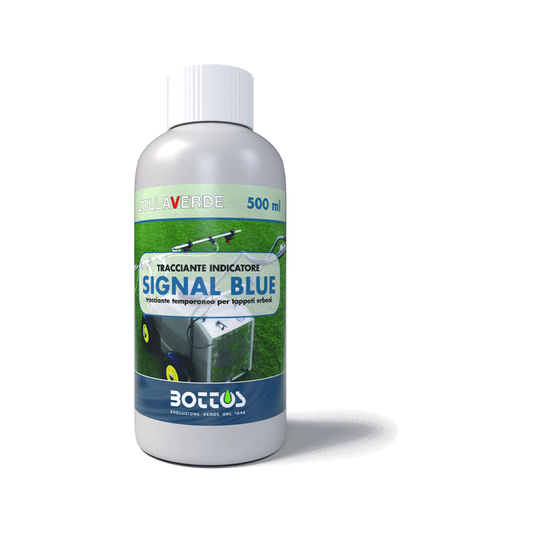 Tracciante blu Signal Blue Zollaverde Bottos per trattamenti liquidi, flacone da 500 ml
