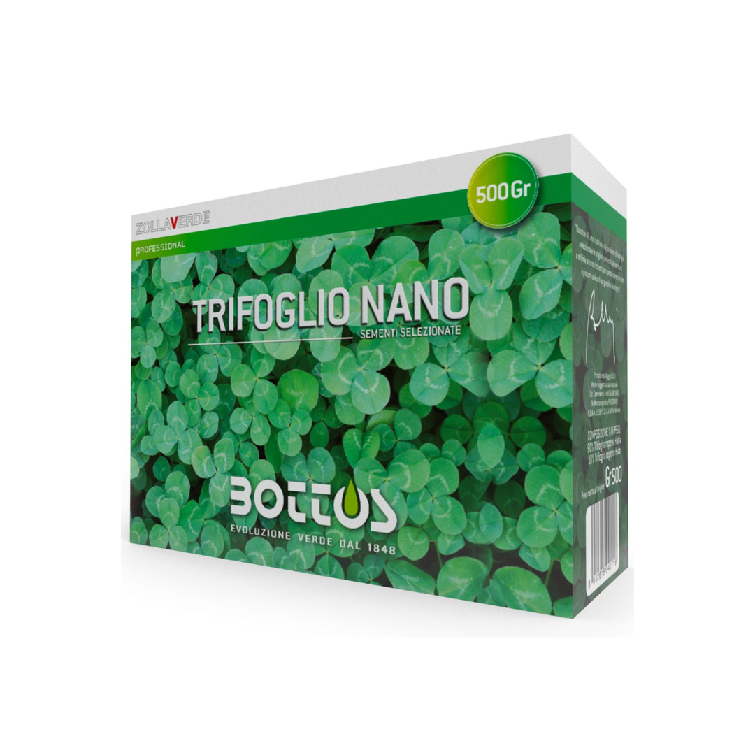 Sementi di trifoglio nano Zollaverde Bottos, scatola da 500 g