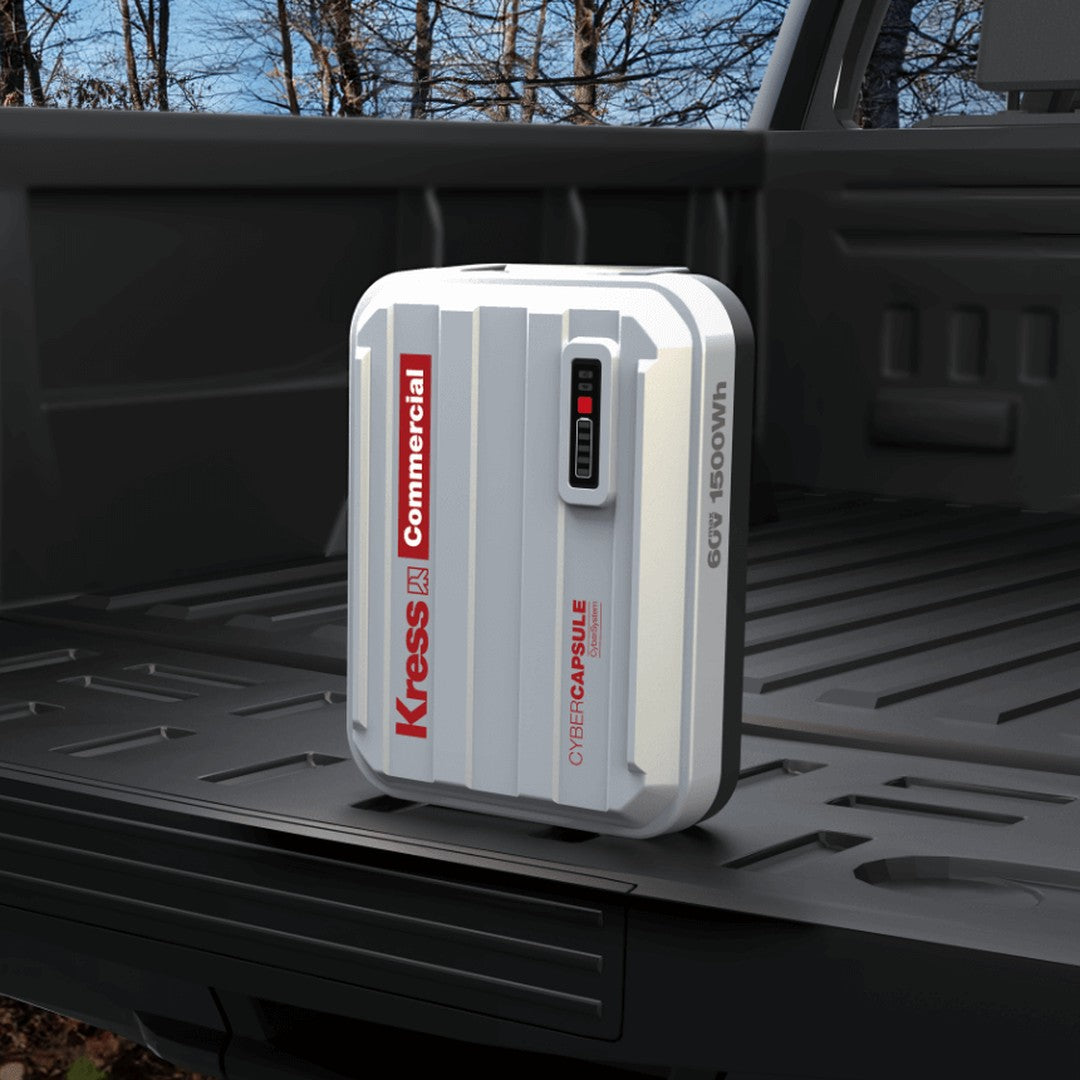 Batteria CyberCapsule 60V 25Ah KRESS KAC815 in uso