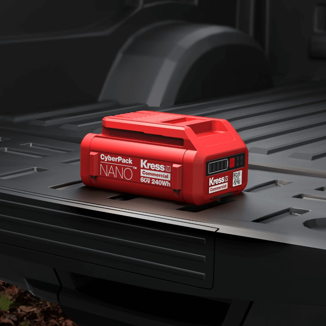 Batteria CyberPack Nano 60V 240 Wh KRESS KAC800 in uso