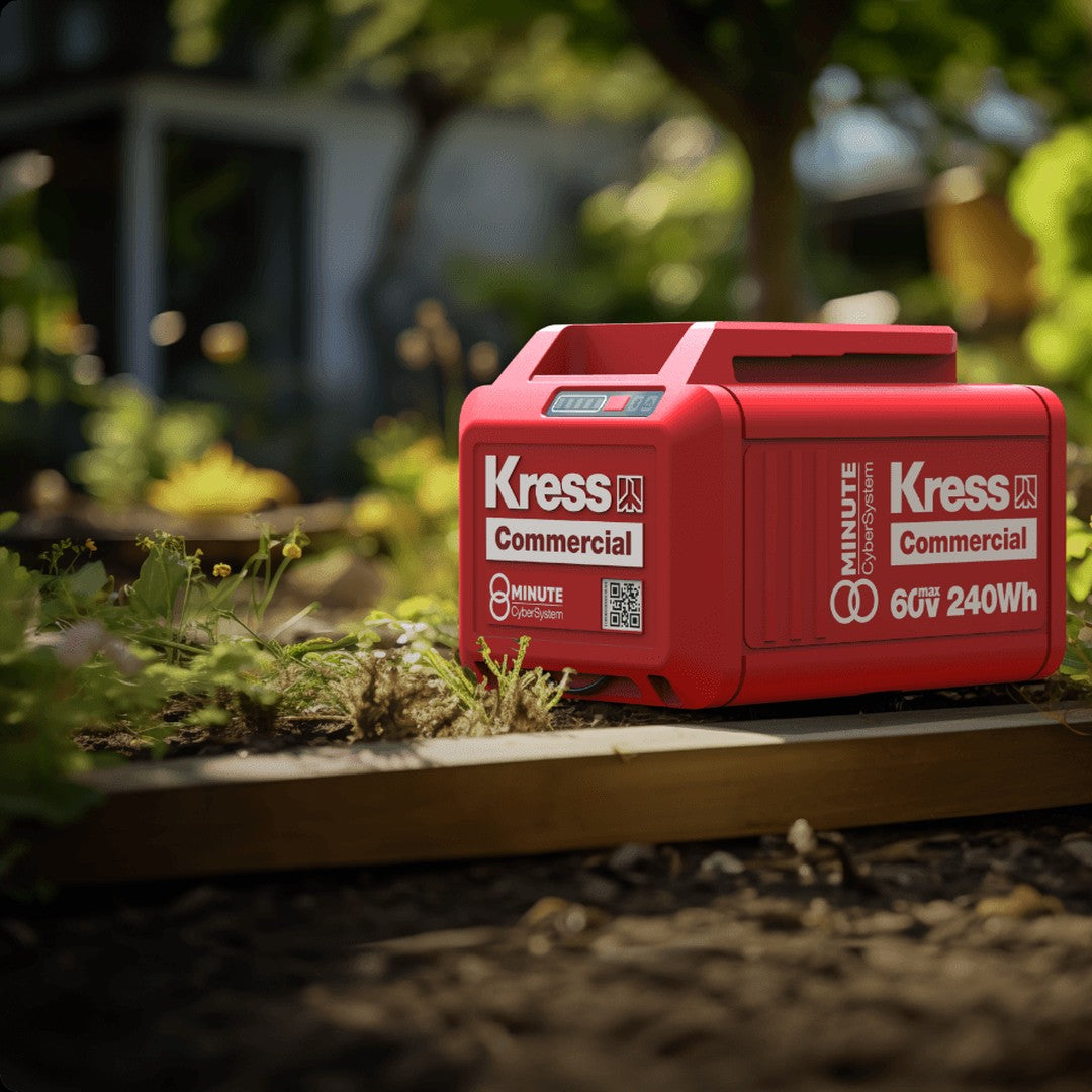 Batteria CyberPack 60V 4Ah KRESS KAC804 in uso