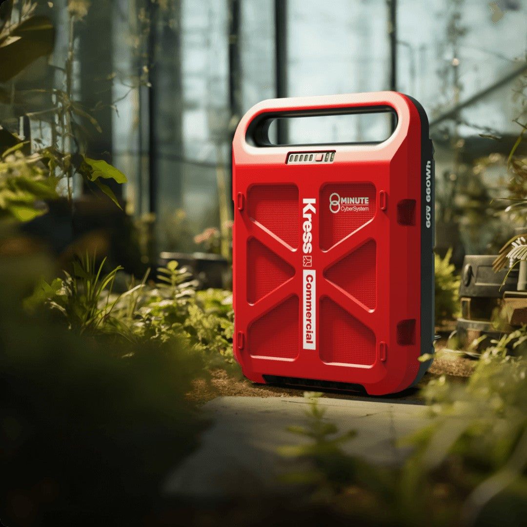 Batteria CyberPack 60V 11Ah KRESS KAC810 in uso