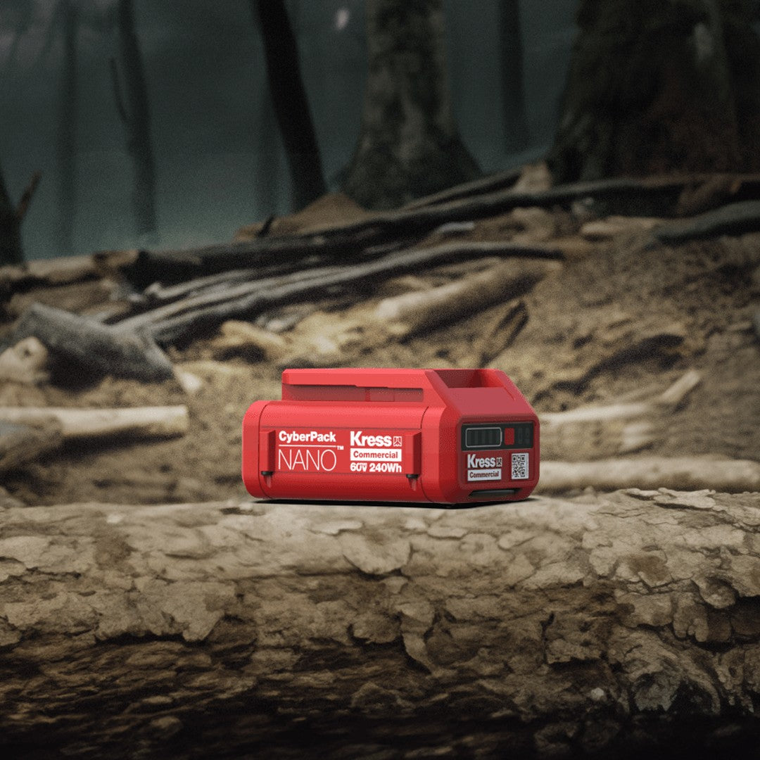 Batteria CyberPack Nano 60V 240 Wh KRESS KAC800 in uso