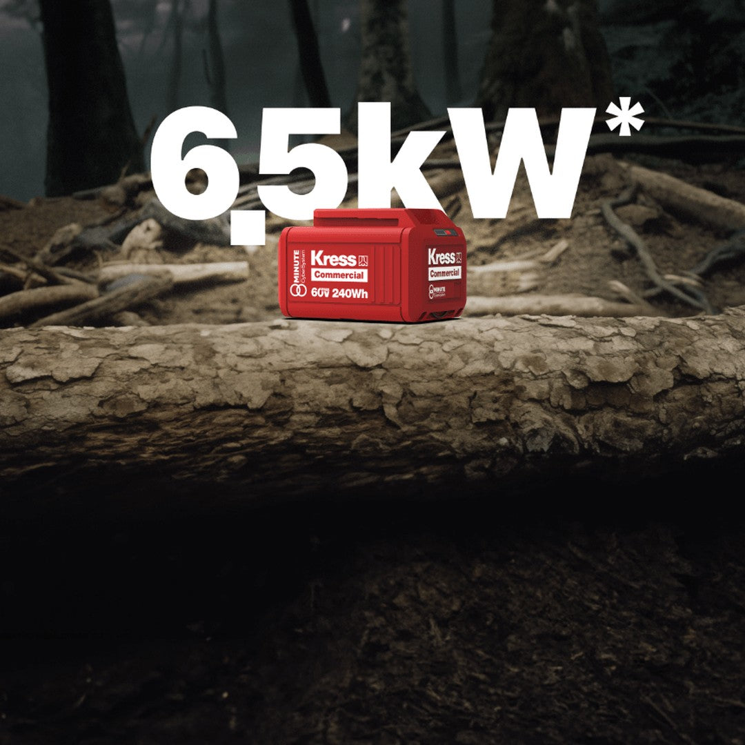 Batteria CyberPack 60V 4Ah KRESS KAC804 in uso