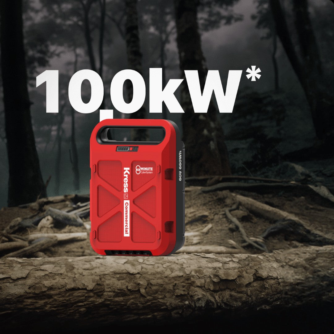 Batteria CyberPack 60V 11Ah KRESS KAC810 in uso