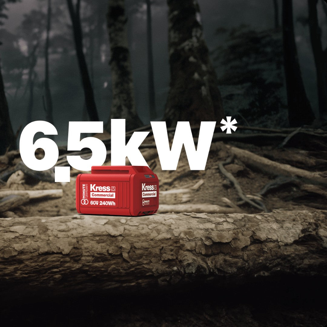 Batteria CyberPack 60V 4Ah KRESS KAC804 in uso
